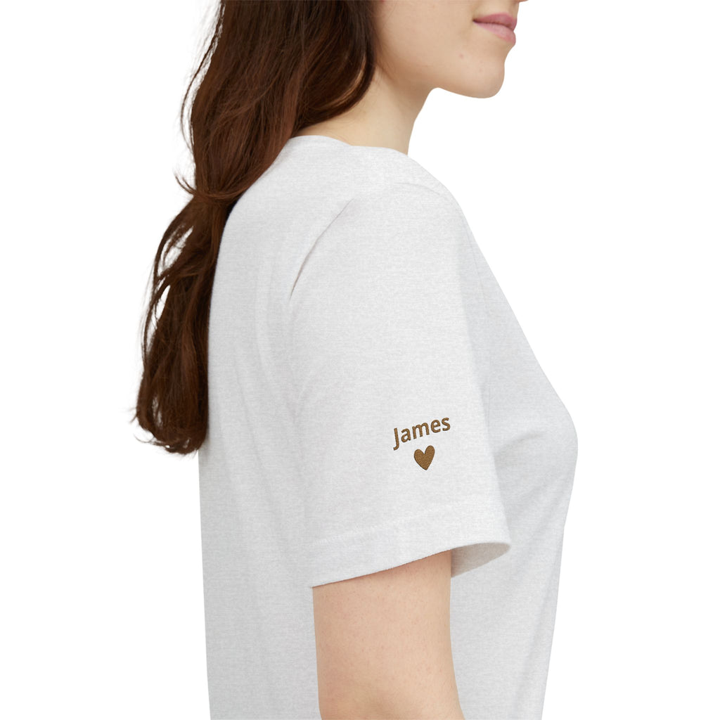 Personalized Grandma Since T-Shirt Embroidered with Names