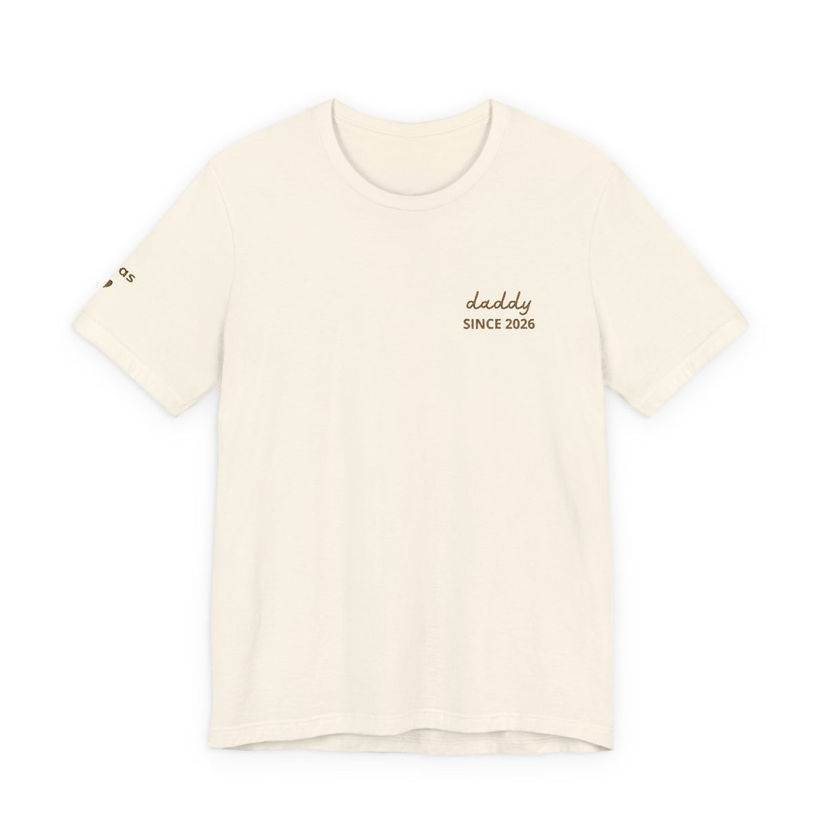 Personalized Dad Since T-Shirt Embroidered with Names