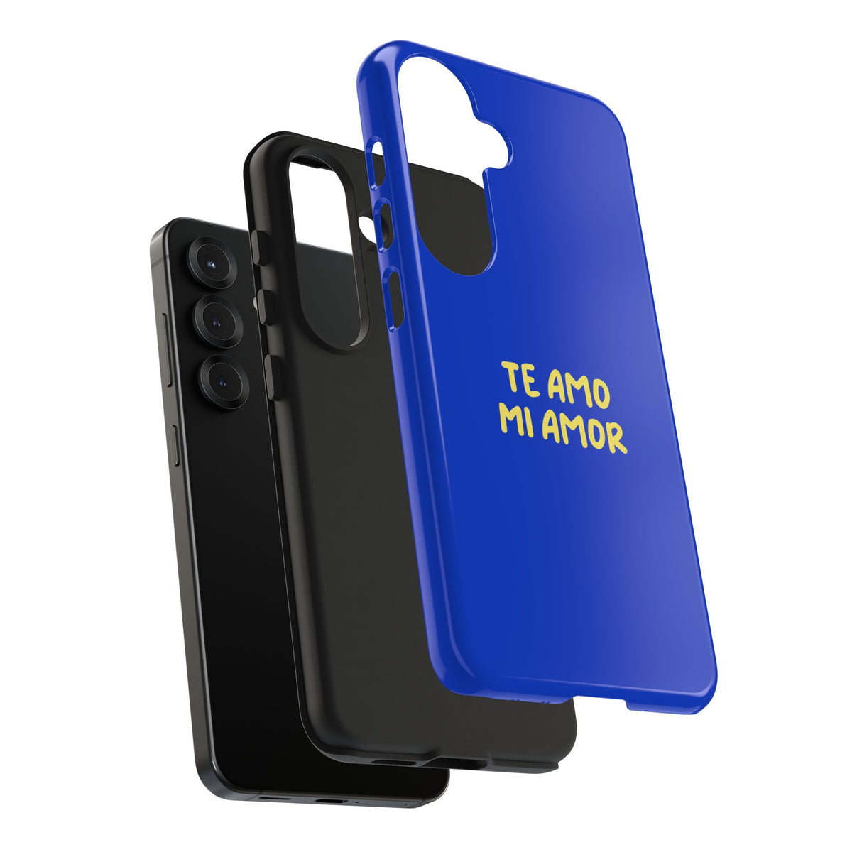Funda para Teléfono Azul con Texto Personalizado