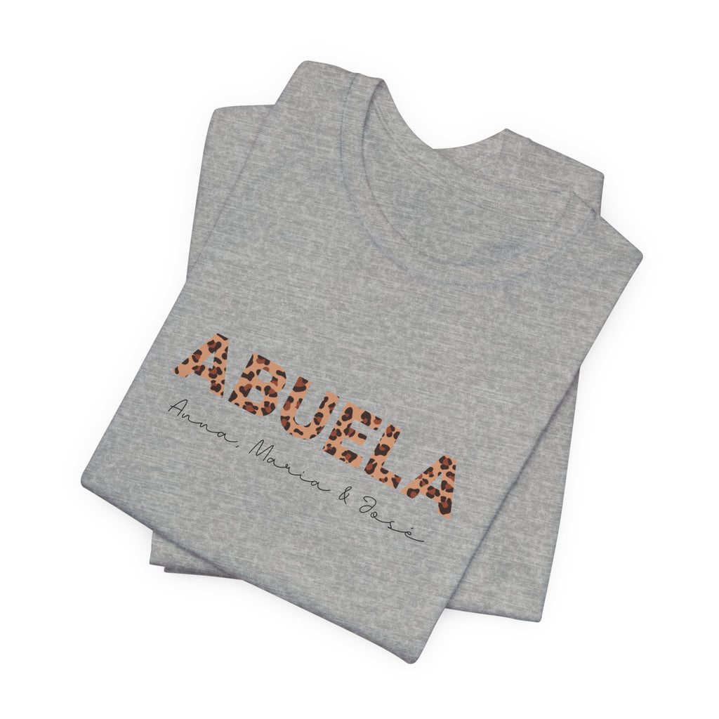 Camiseta Leopard Abuela Personalizada