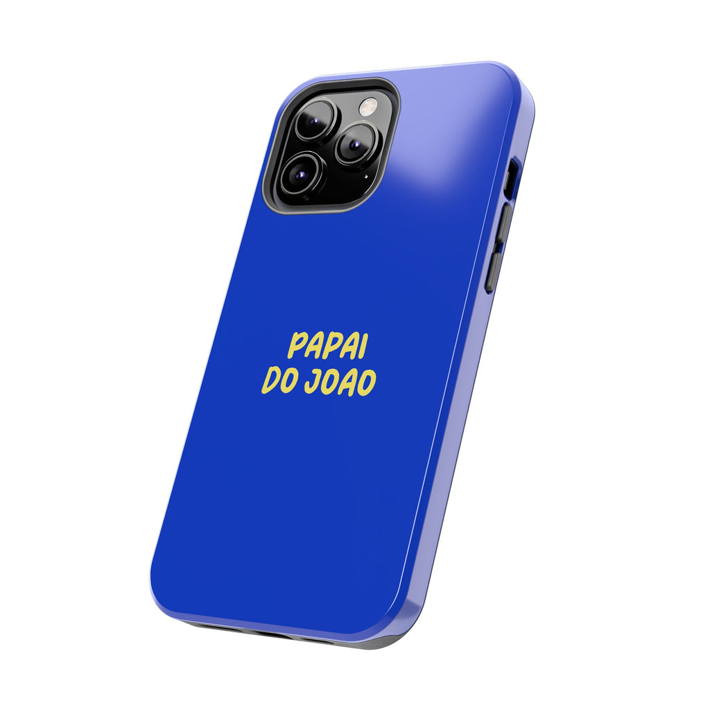 Capinha Azul com Texto Personalizado