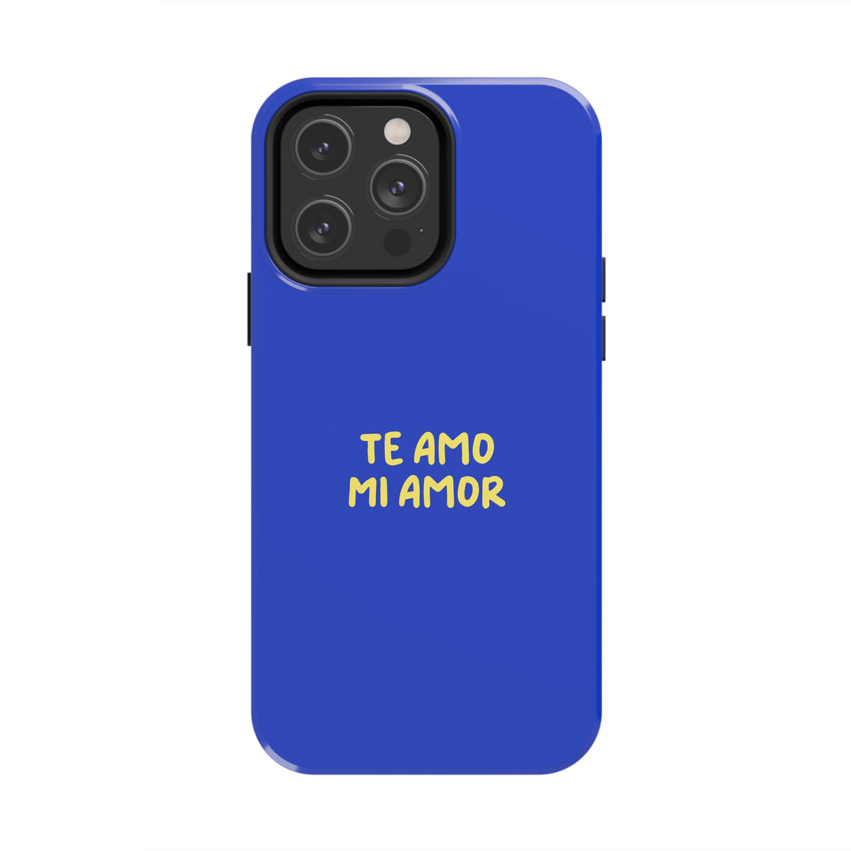 Funda para Teléfono Azul con Texto Personalizado