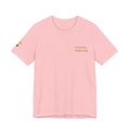 Camiseta Mamãe com Data Estampada no Peito e Nomes na Manga