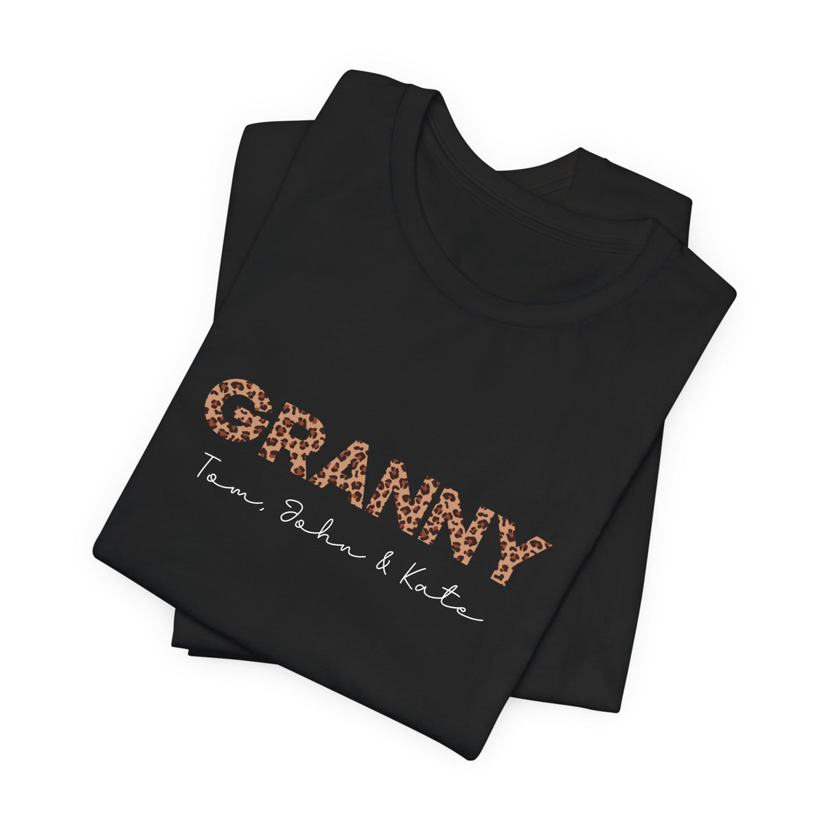 Personalized Leopard Granny T-Shirt