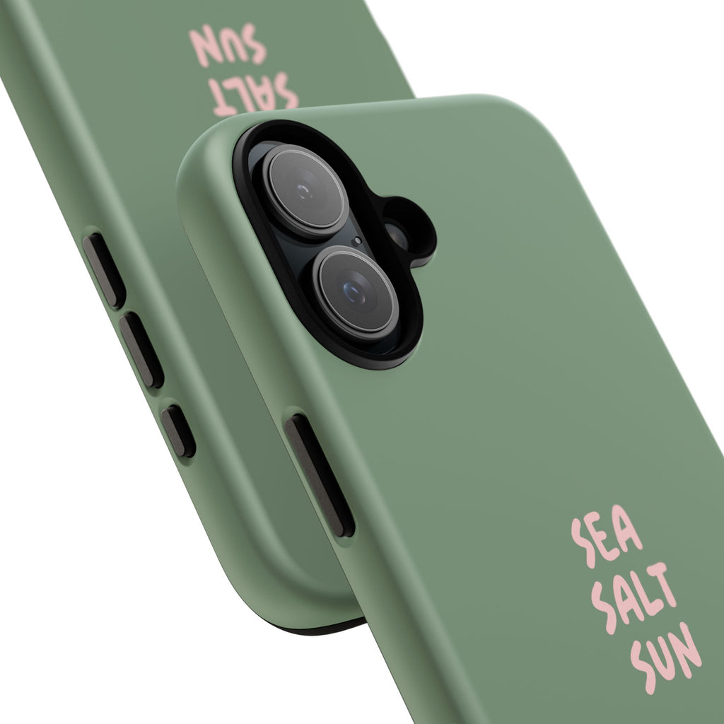 Phone Case Green color with custom text
