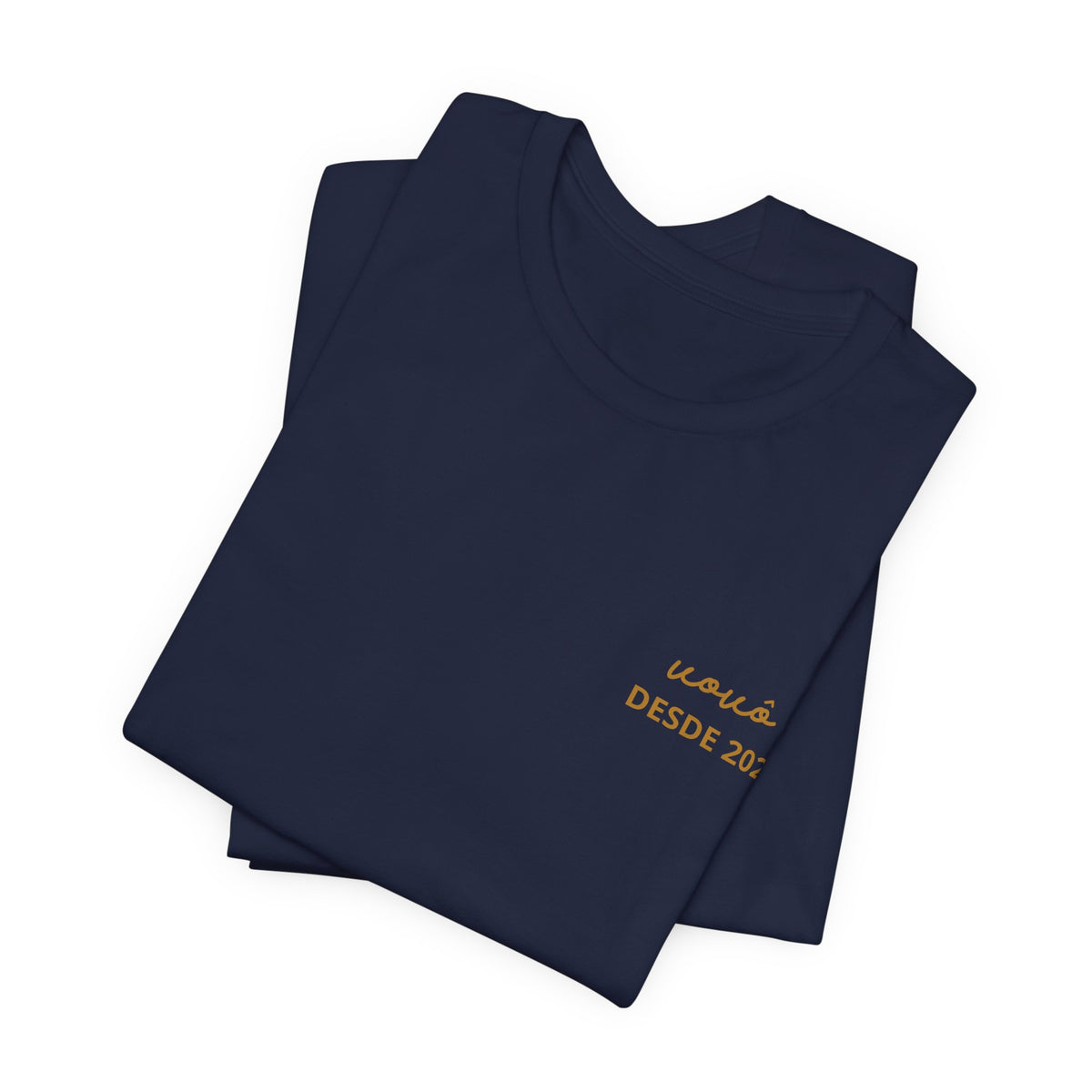 Camiseta Vovô com Data Estampada no Peito e Nomes na Manga