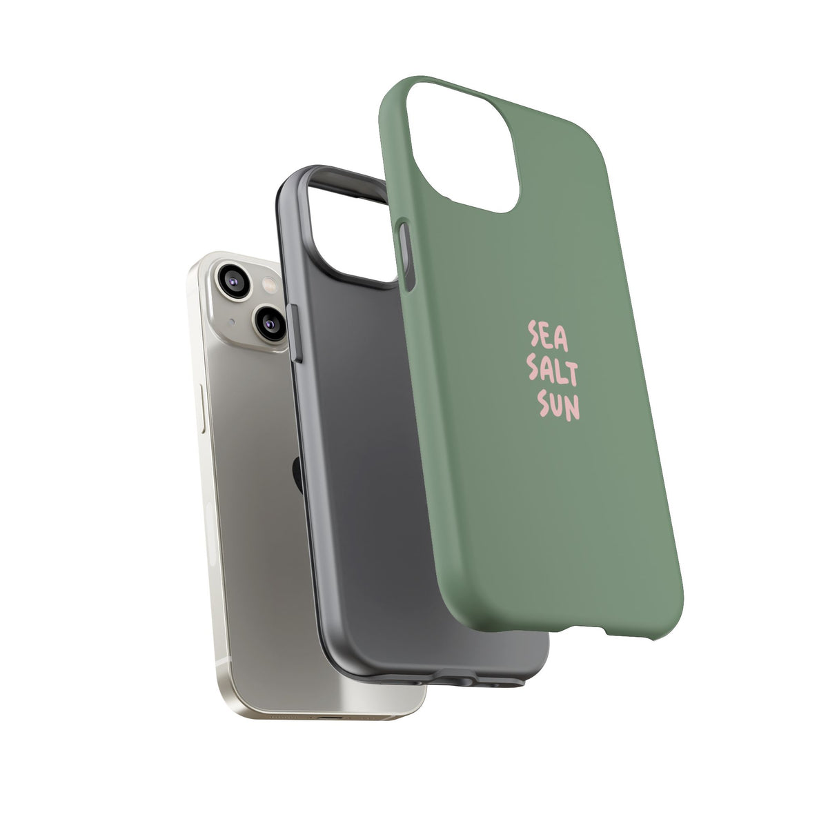 Phone Case Green color with custom text