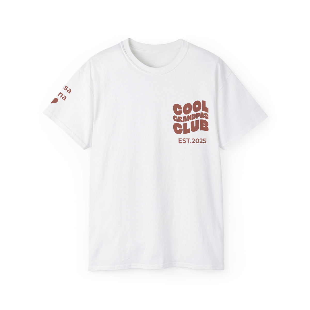 T-Shirt Cool Grandpas Club & Sleeve Names