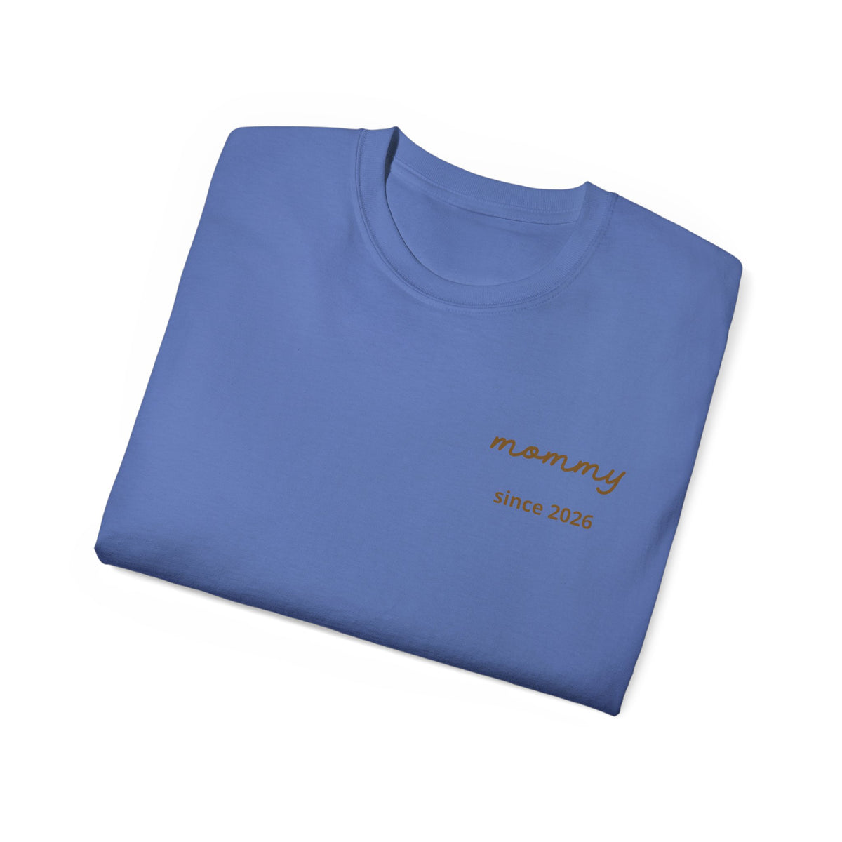 T-shirt Mom since date on heart and first names on sleeve