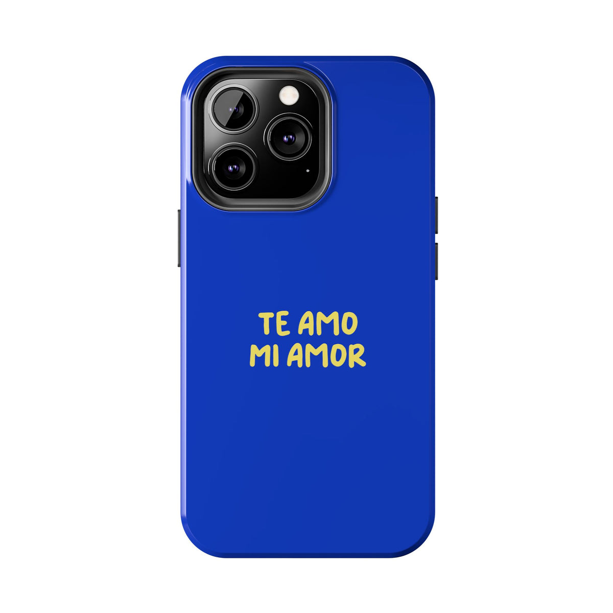 Funda para Teléfono Azul con Texto Personalizado