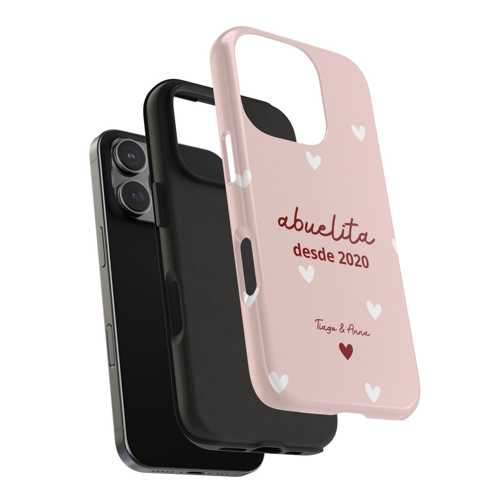 Funda Mamá o Abuelita Personalizada con Fecha y Nombres