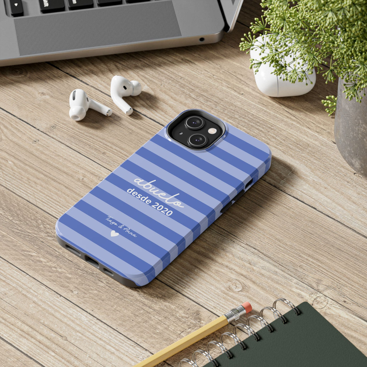 Funda Papá o Abuelo Personalizada con Fecha y Nombres
