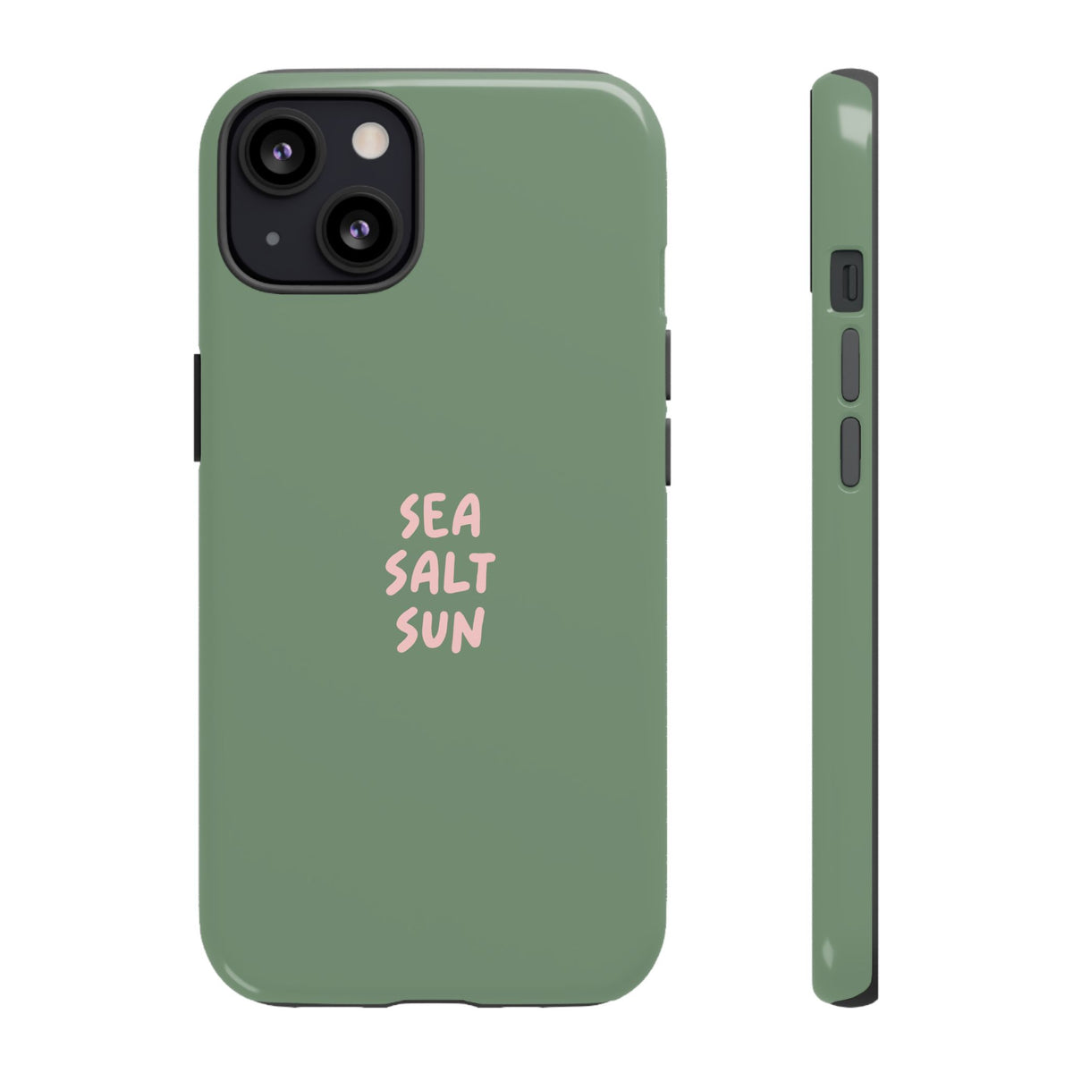 Phone Case Green color with custom text
