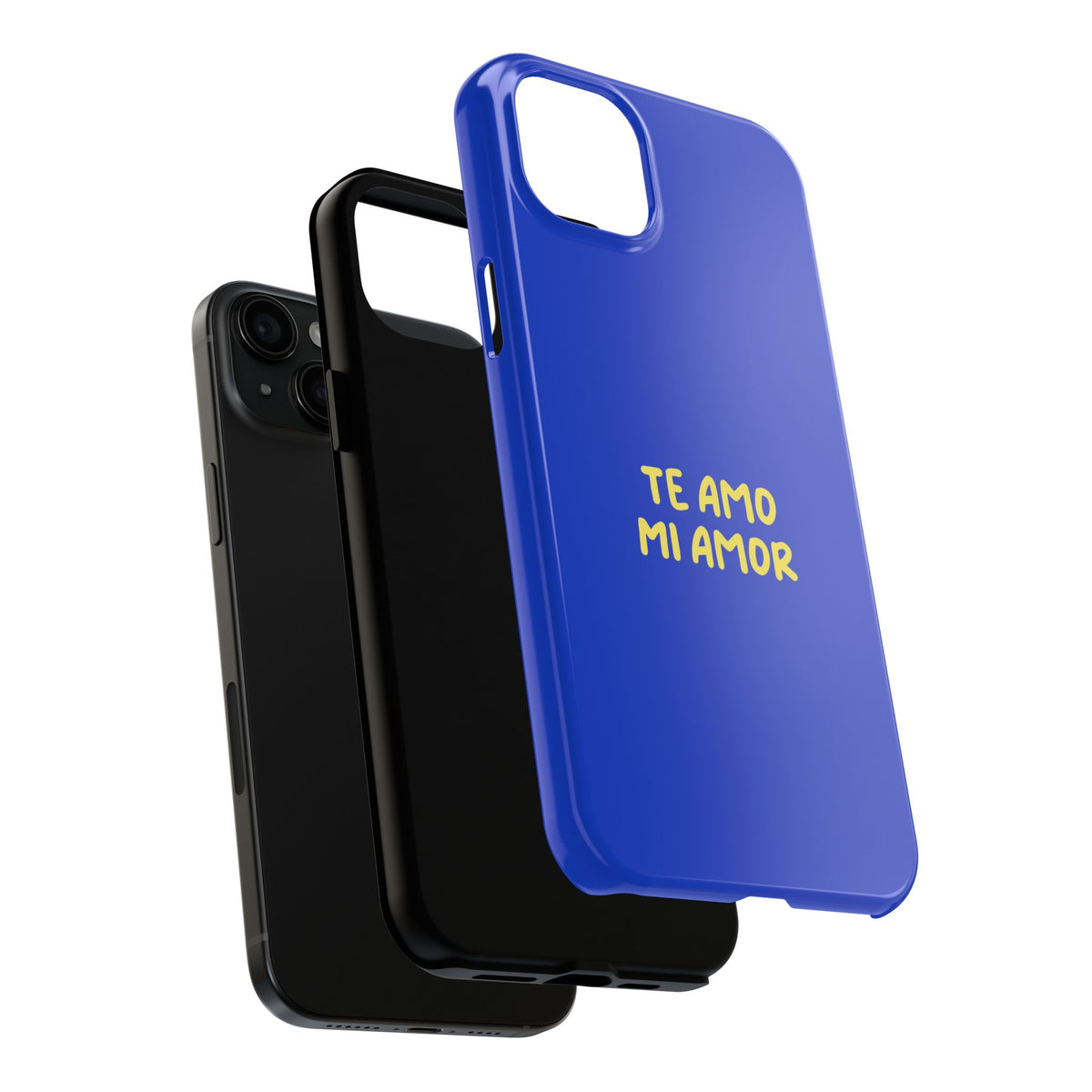 Funda para Teléfono Azul con Texto Personalizado