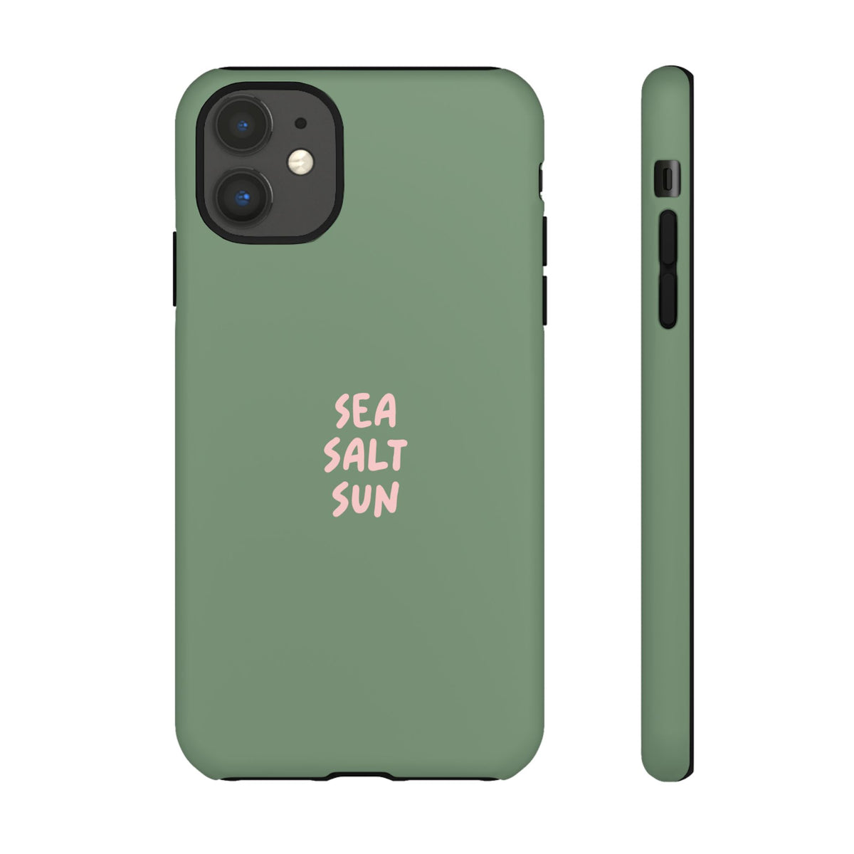 Phone Case Green color with custom text