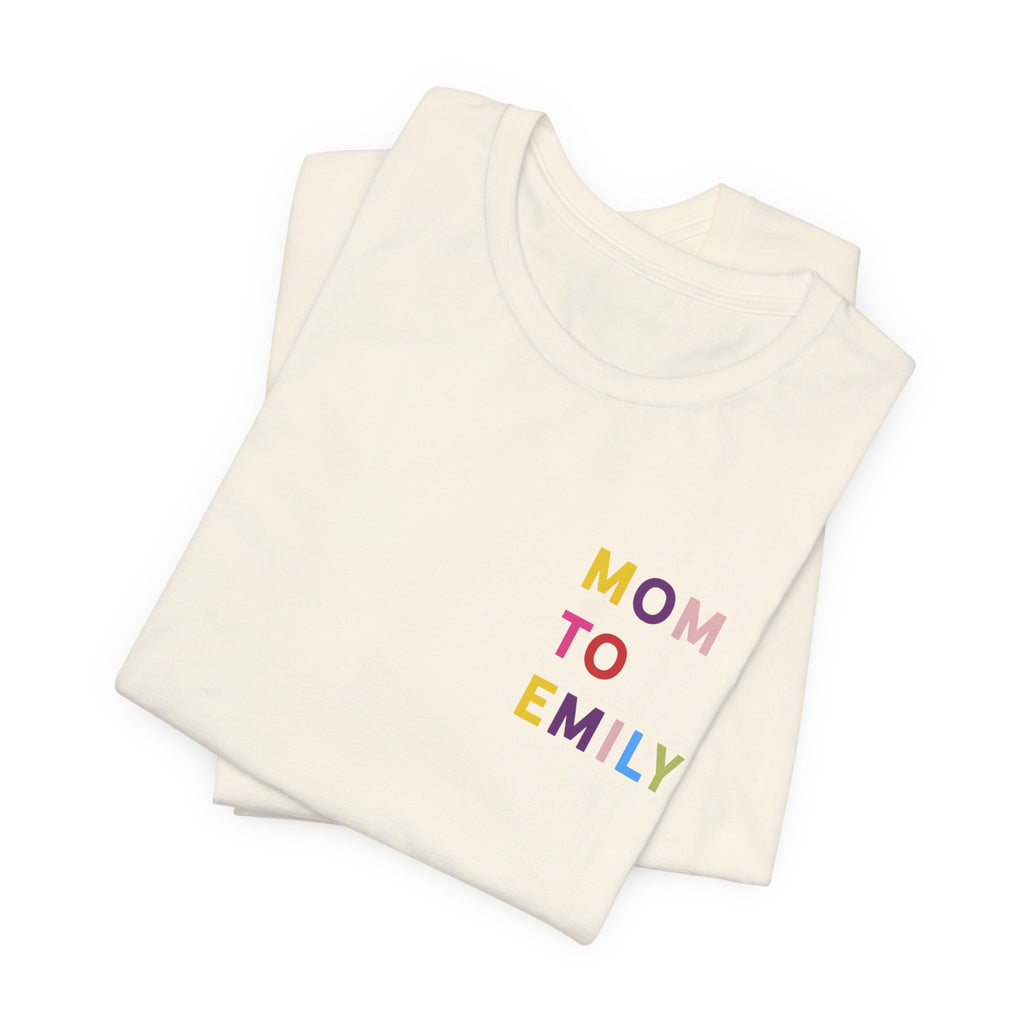 T-Shirt Multicolored name mummy