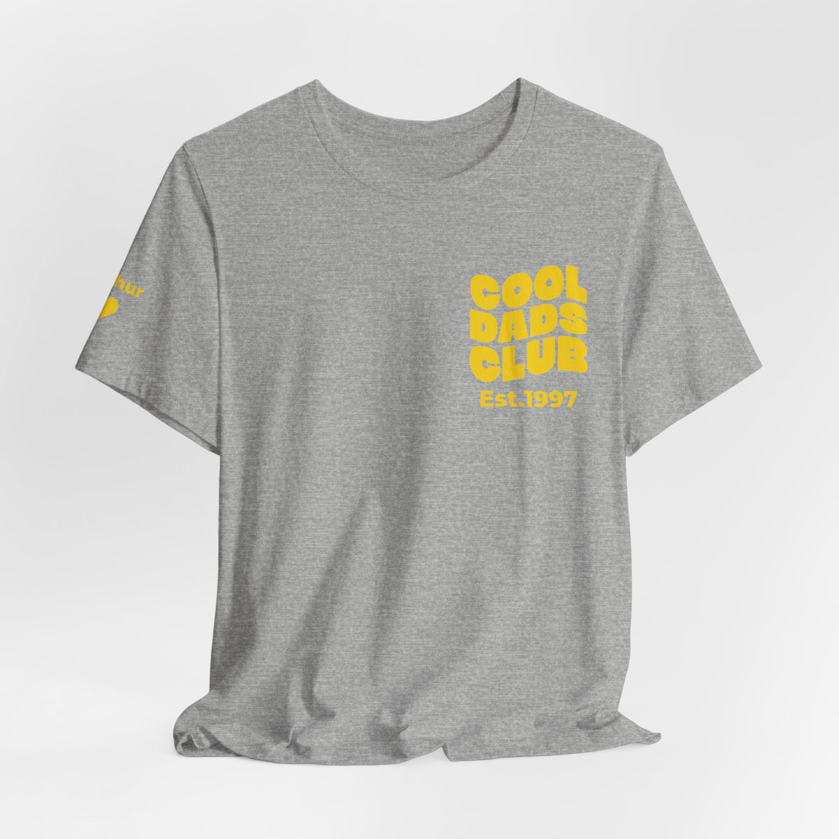 T-Shirt Cool Dads club and names on sleeve