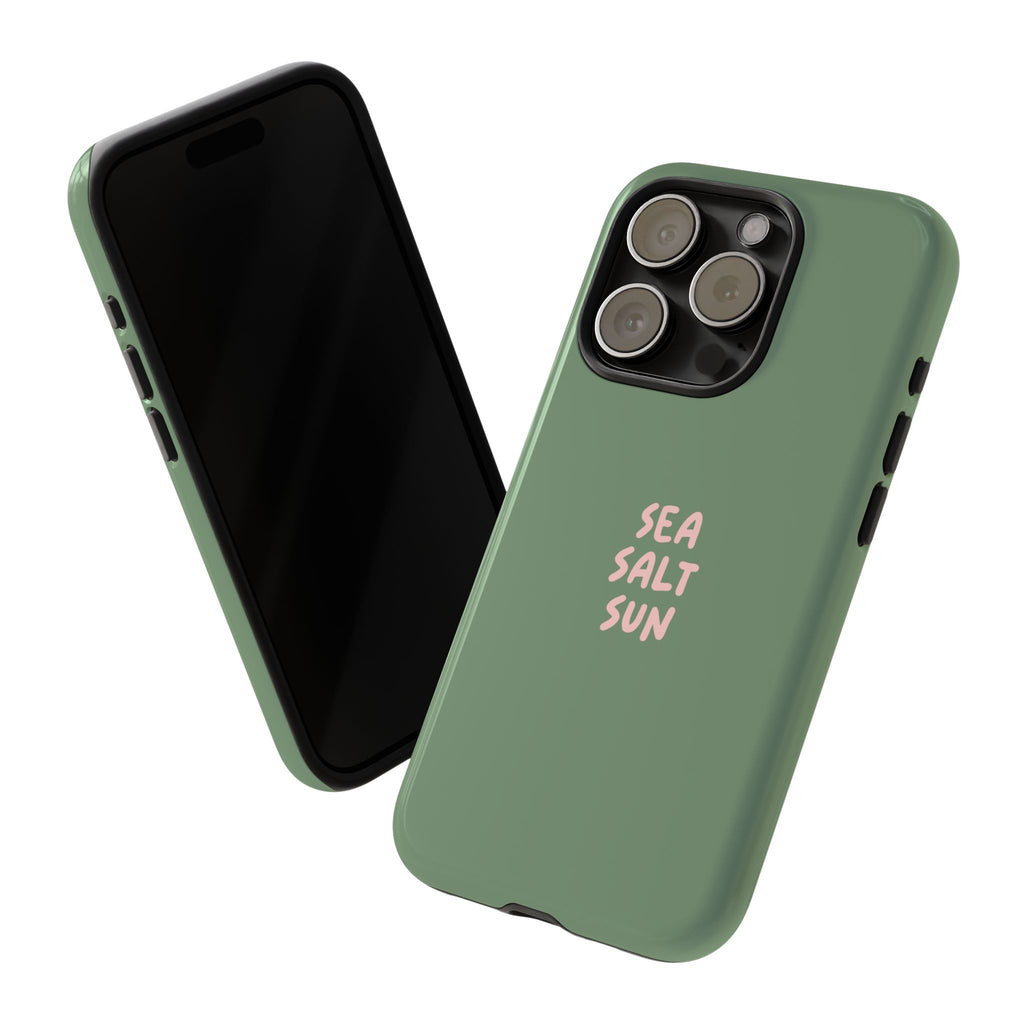 Phone Case Green color with custom text