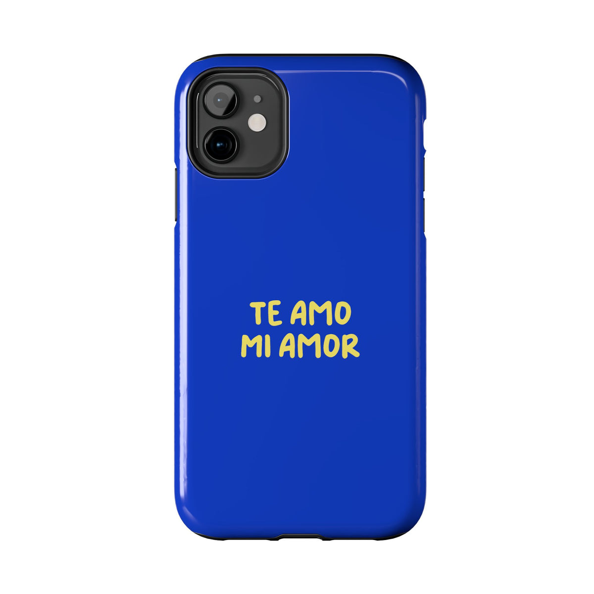 Funda para Teléfono Azul con Texto Personalizado