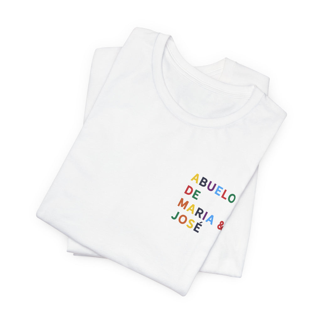 Camiseta Abuelo de con nombre multicolor
