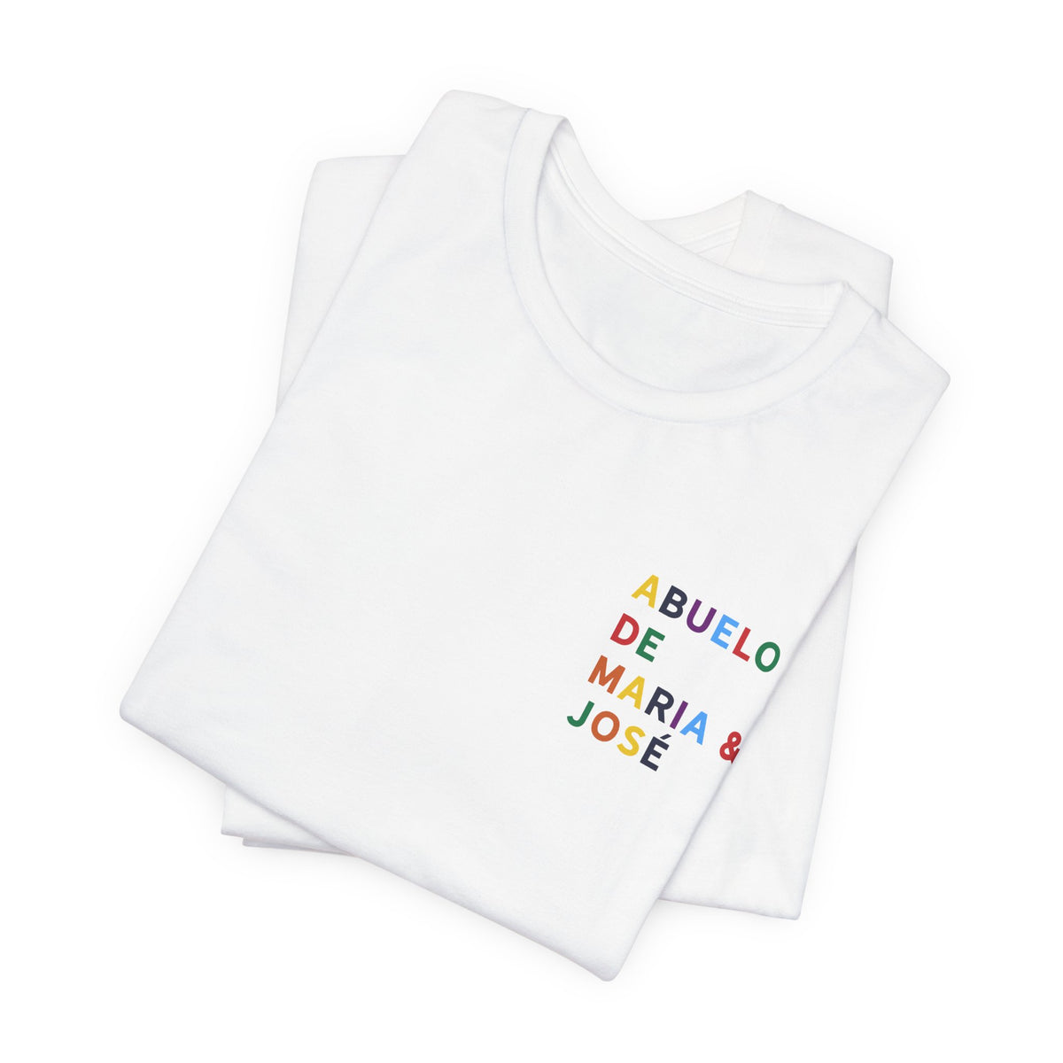 Camiseta Abuelo de con nombre multicolor