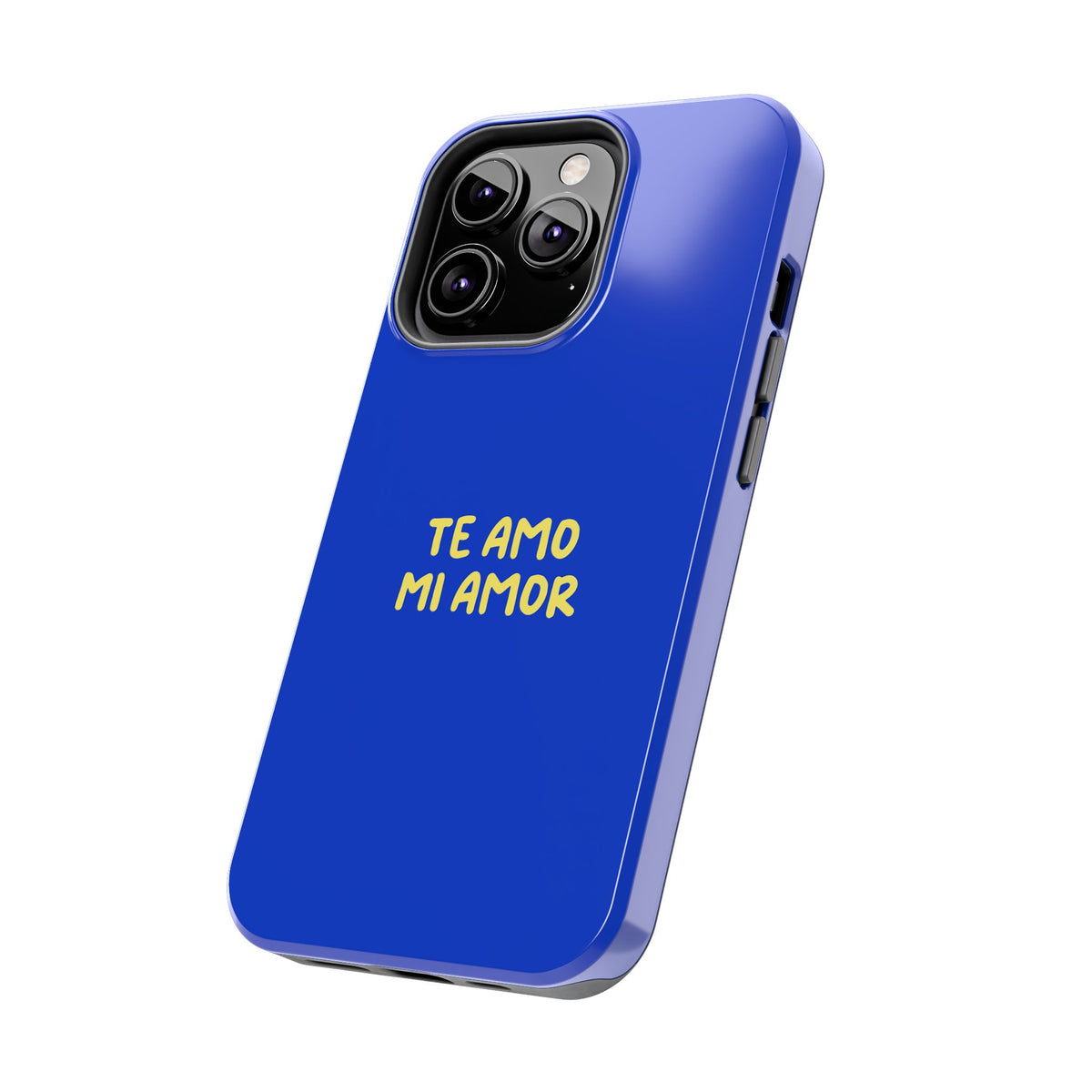 Funda para Teléfono Azul con Texto Personalizado
