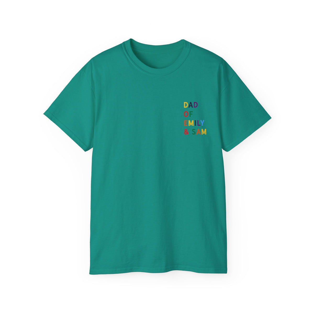 T-Shirt Dad of multicolored name daddy