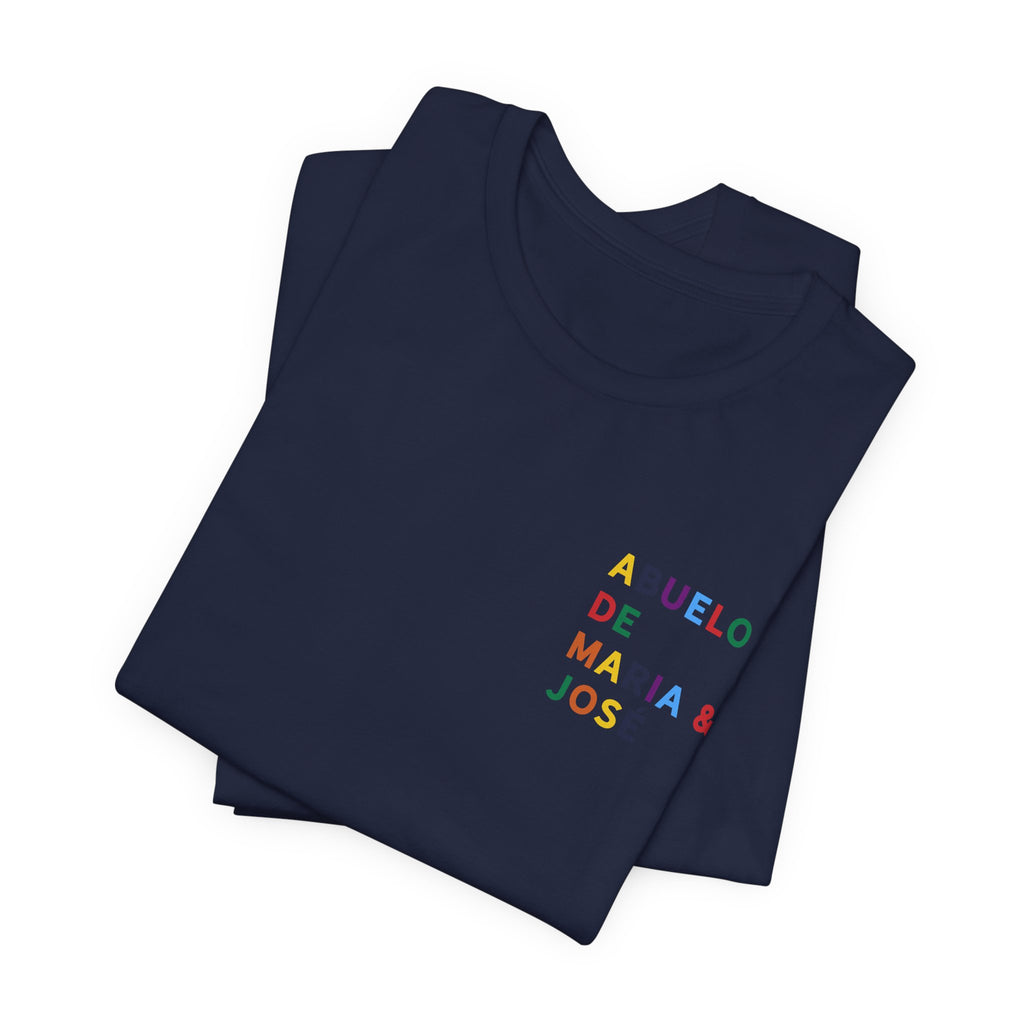 Camiseta Abuelo de con nombre multicolor