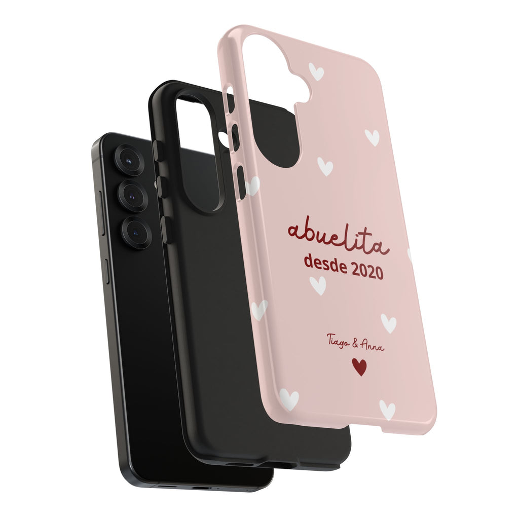 Funda Mamá o Abuelita Personalizada con Fecha y Nombres
