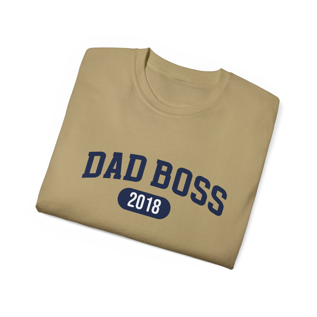 T-Shirt Dad Boss and first names personalized