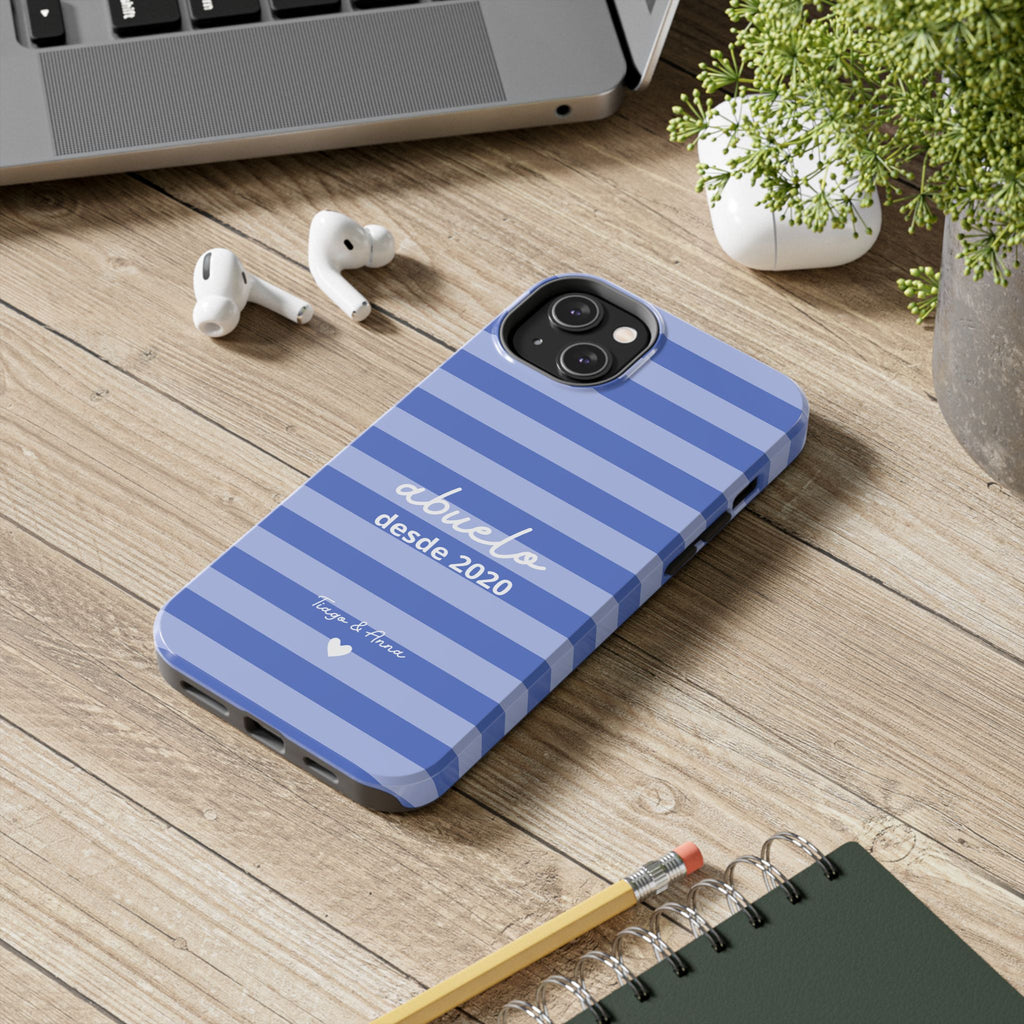 Funda Papá o Abuelo Personalizada con Fecha y Nombres