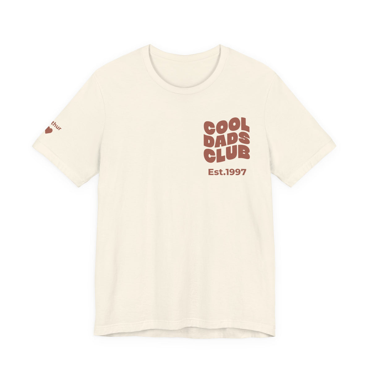 T-Shirt Cool Dads club and names on sleeve