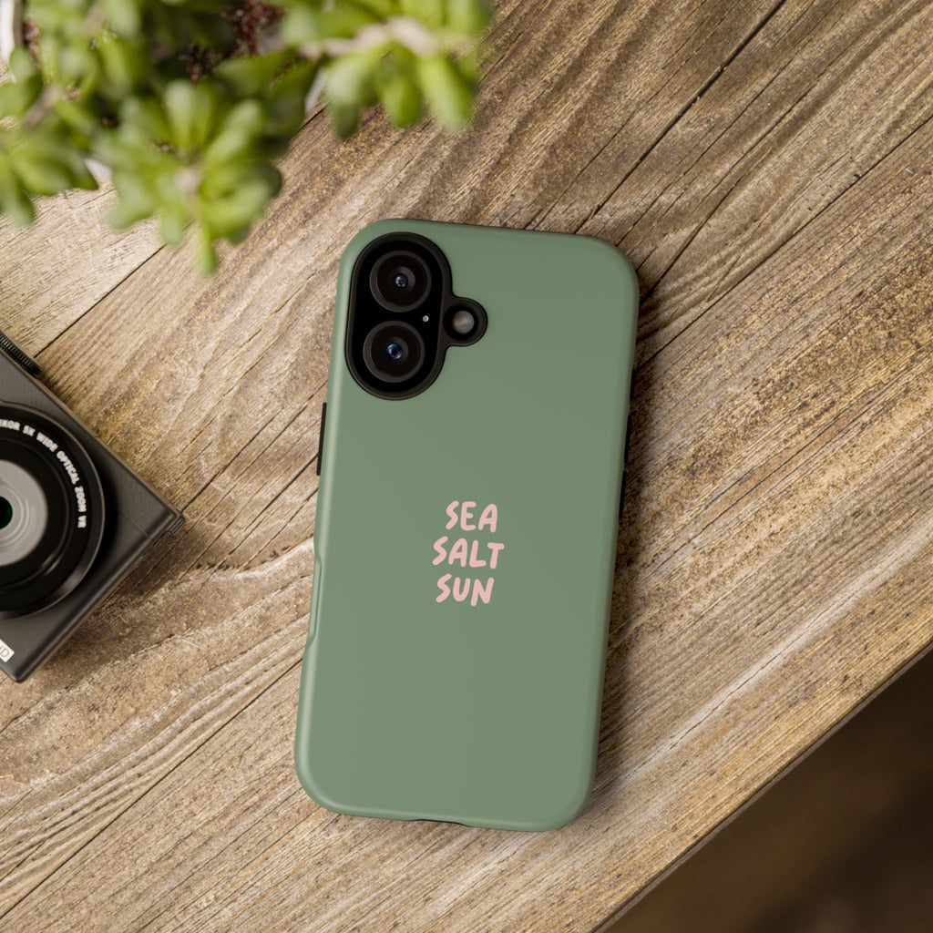 Phone Case Green color with custom text