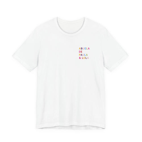Camiseta Multicolor Abuela Personalizada