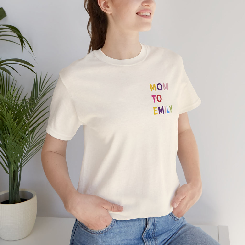 T-Shirt Multicolored name mummy