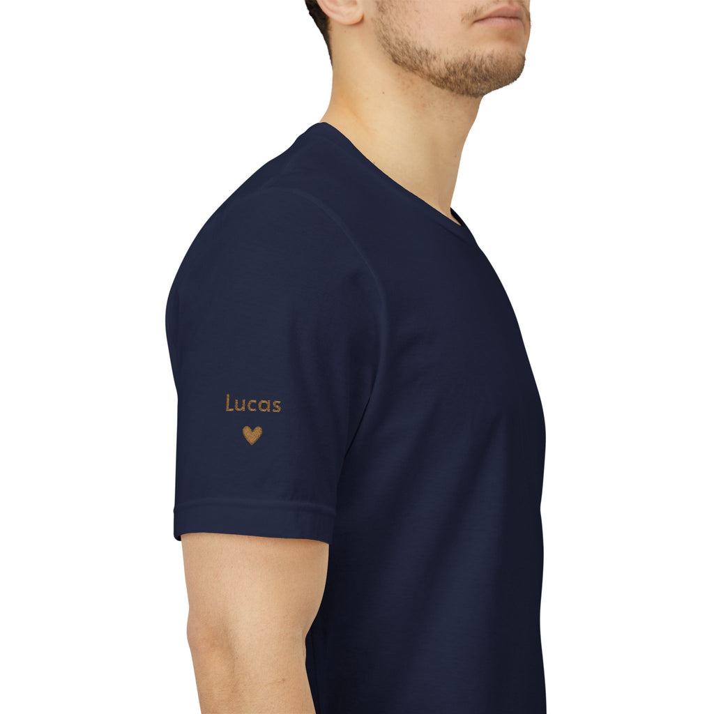 Personalized Dad Since T-Shirt Embroidered with Names