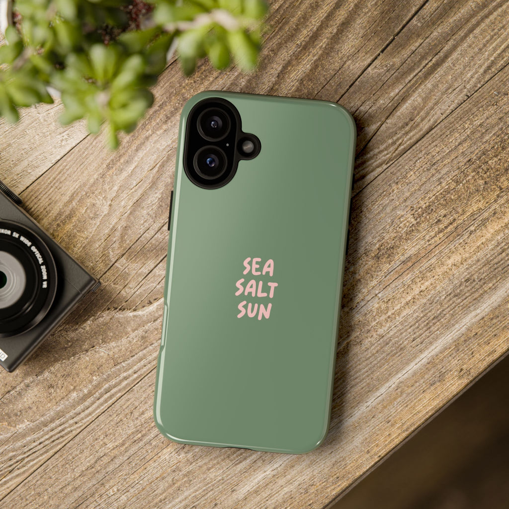 Phone Case Green color with custom text
