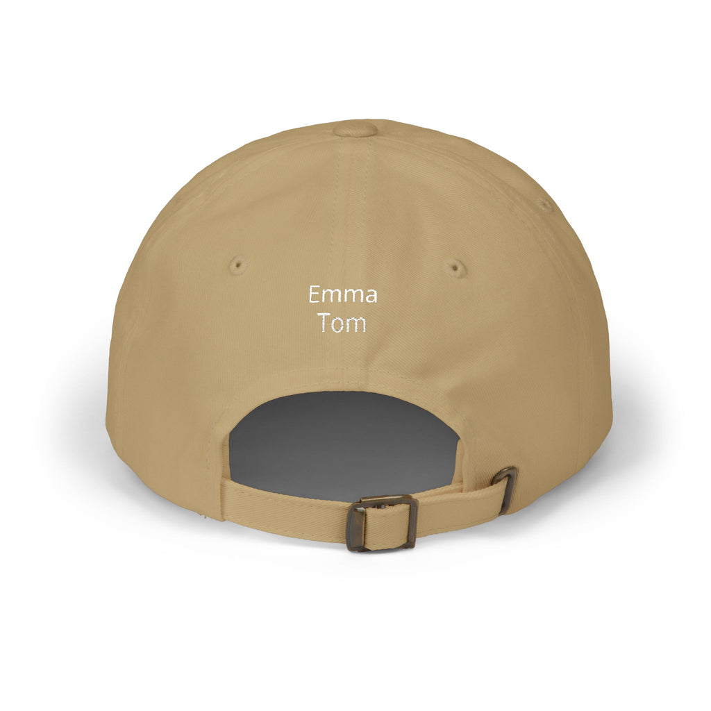 Cap Dad embroidered curved and children's names