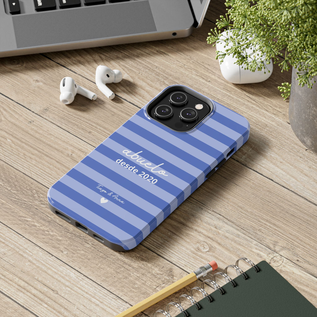 Funda Papá o Abuelo Personalizada con Fecha y Nombres