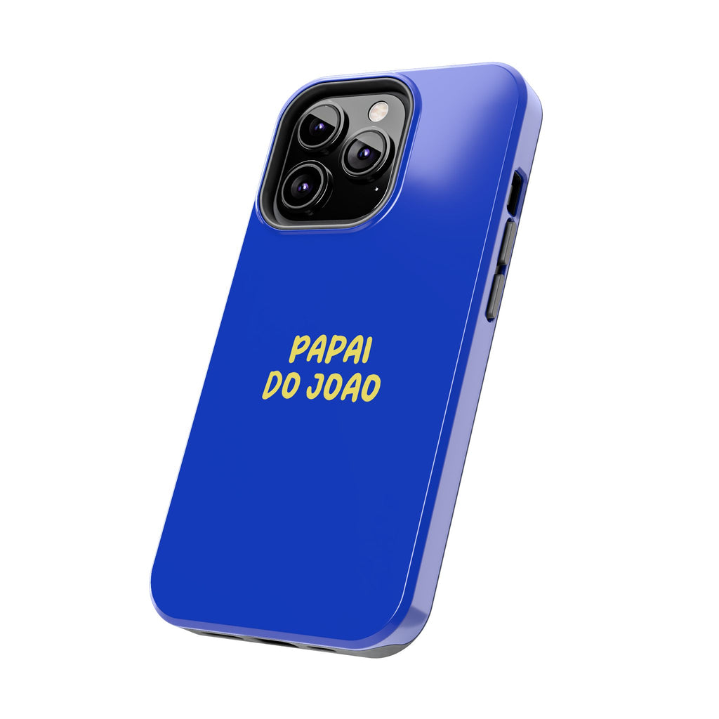 Capinha Azul com Texto Personalizado