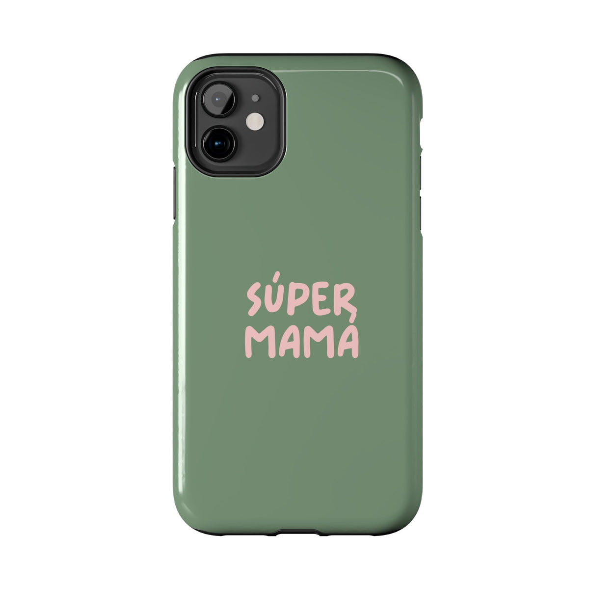 Funda para Teléfono Verde con Texto Personalizado