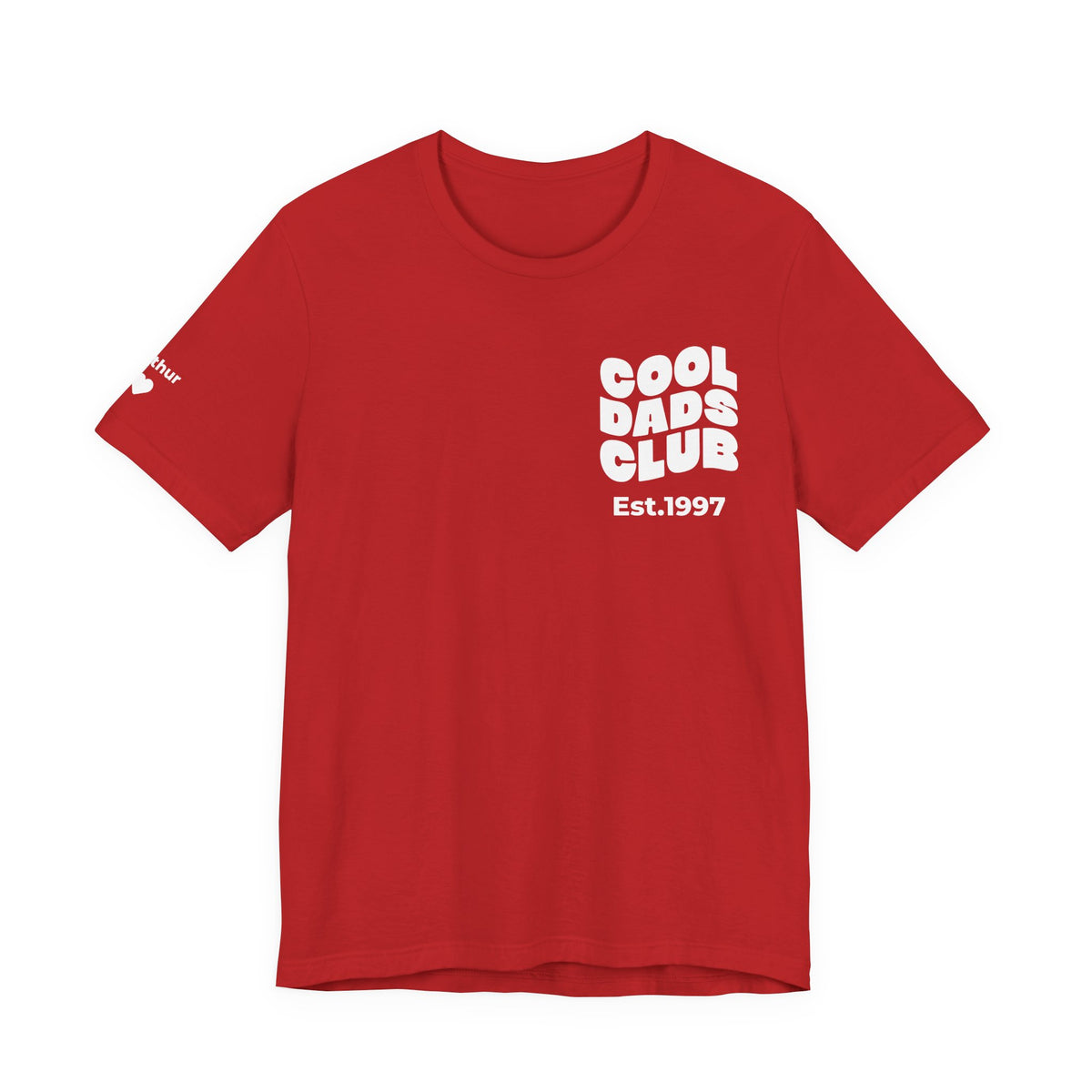 T-Shirt Cool Dads club and names on sleeve