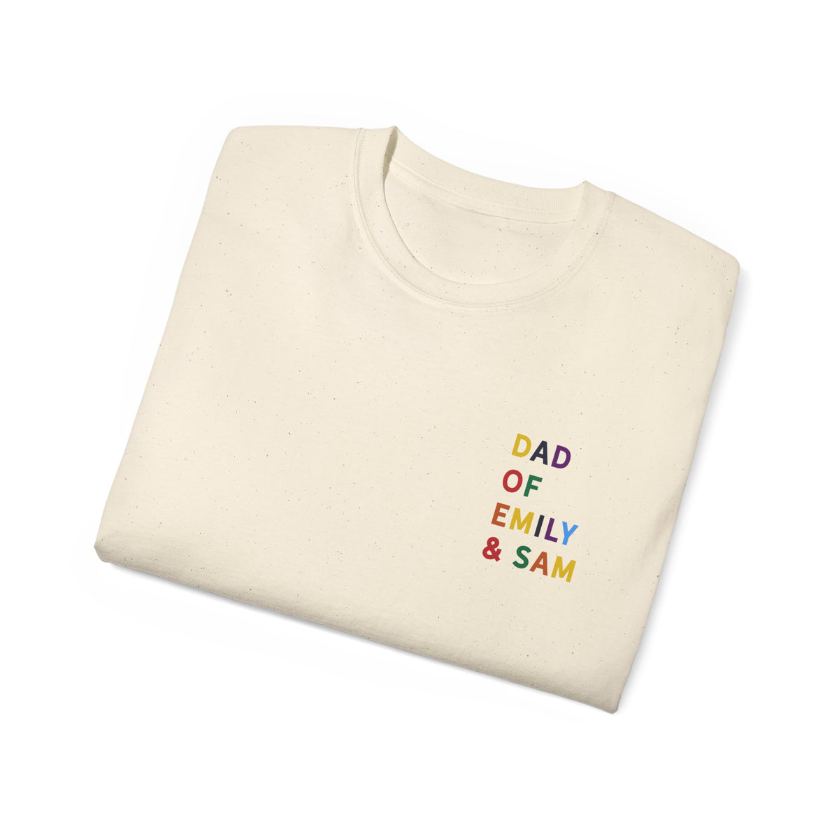 T-Shirt Dad of multicolored name daddy