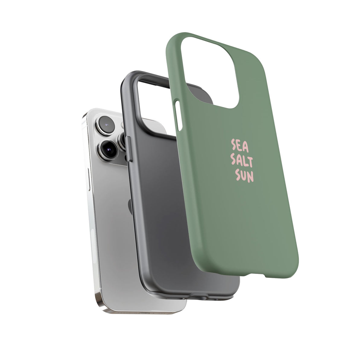 Phone Case Green color with custom text