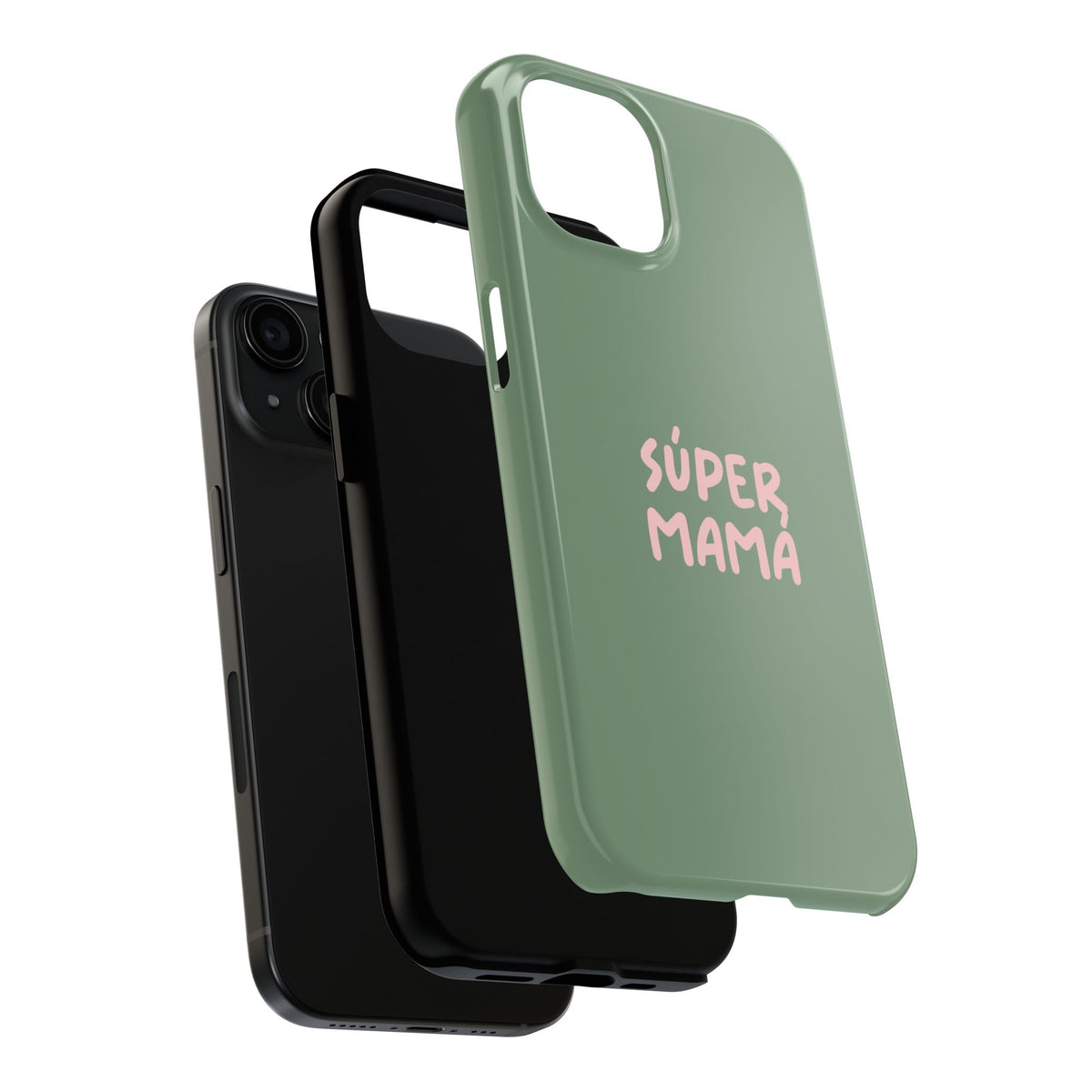 Funda para Teléfono Verde con Texto Personalizado