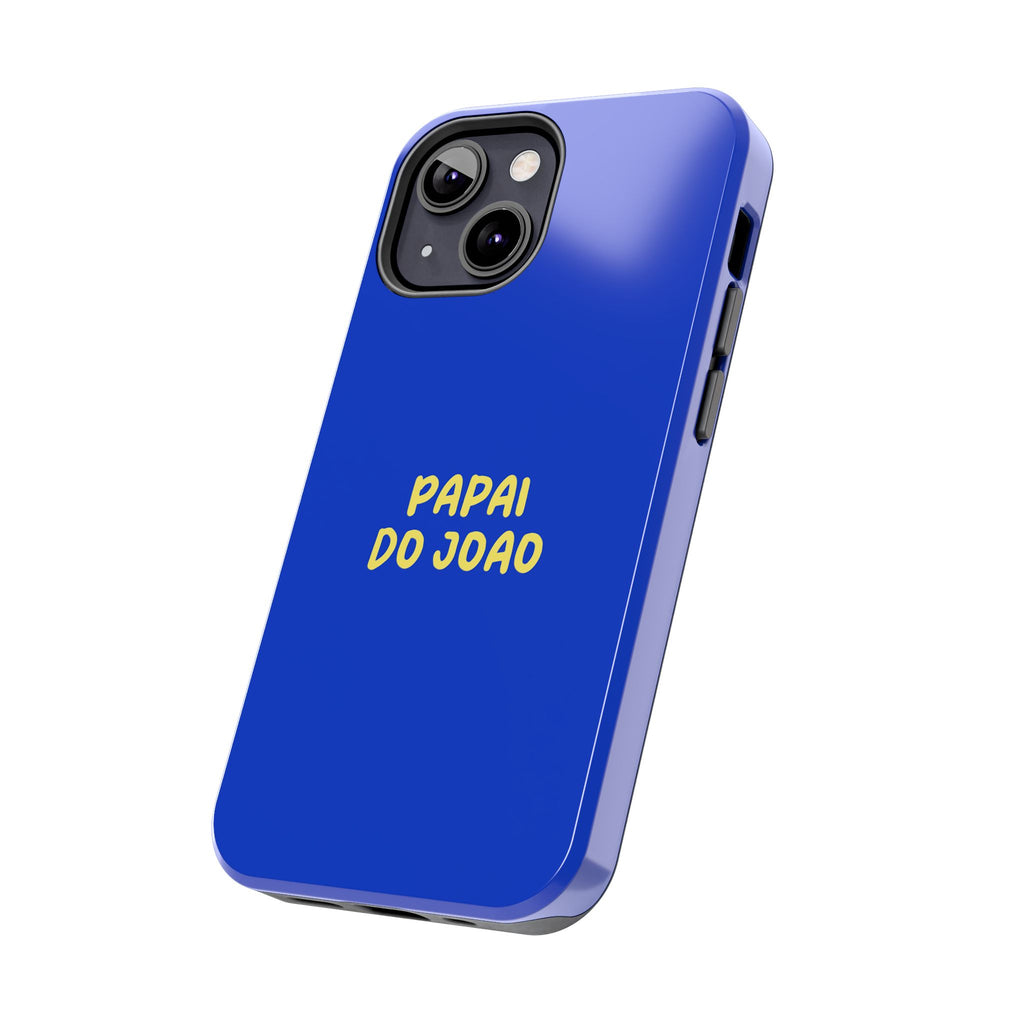Capinha Azul com Texto Personalizado