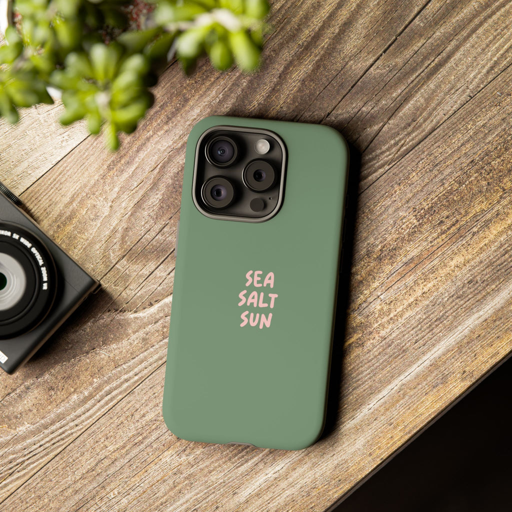 Phone Case Green color with custom text