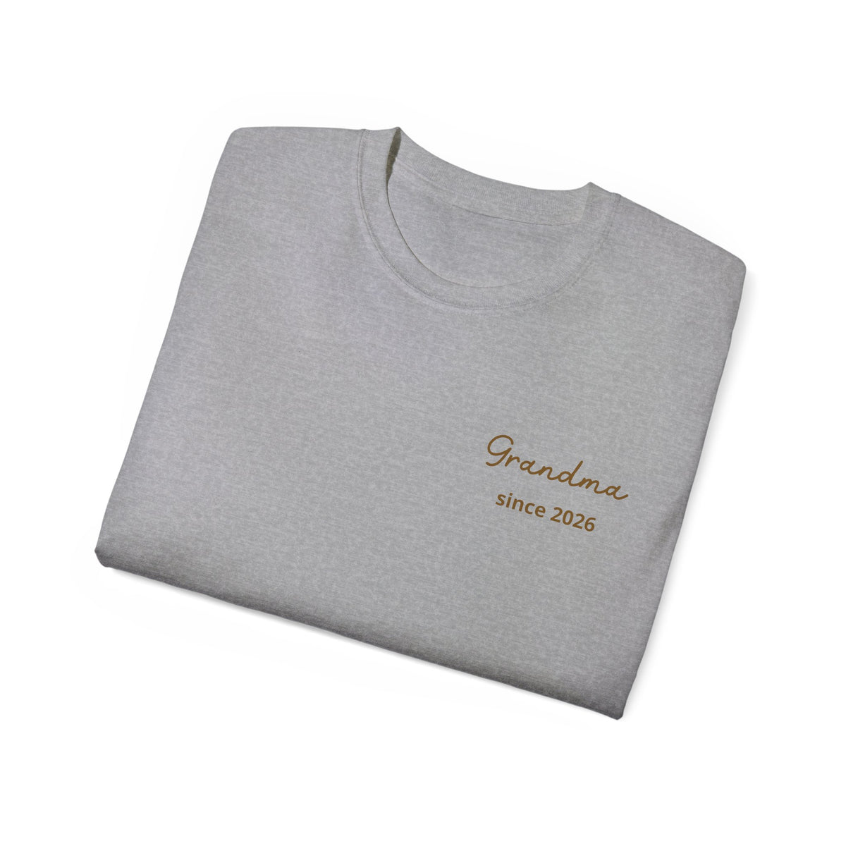 T-Shirt Grandma Since Date on Heart and Grandchildren’s First Names on Sleeve