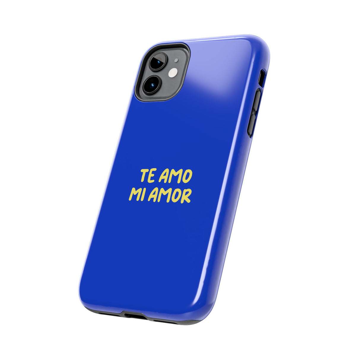 Funda para Teléfono Azul con Texto Personalizado