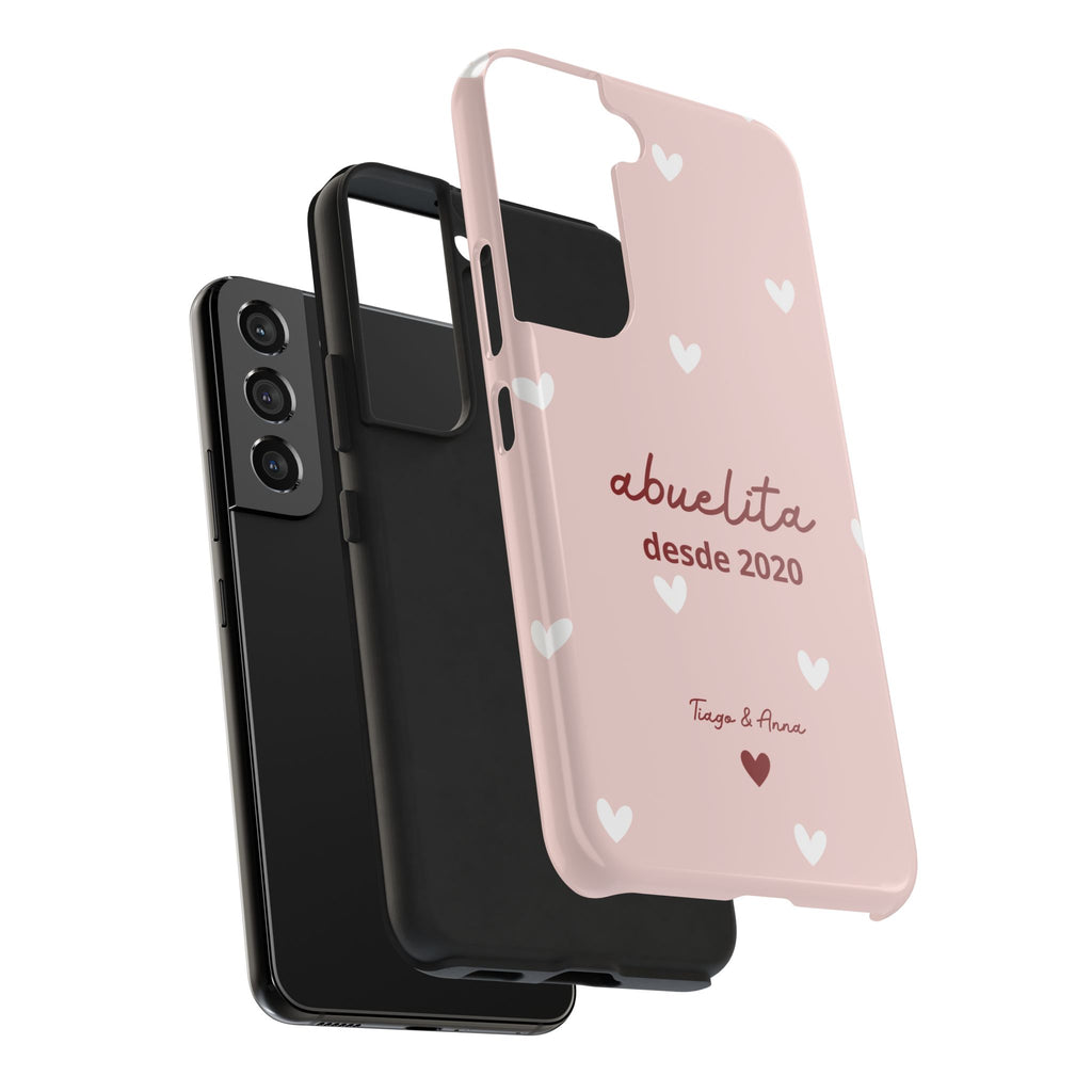 Funda Mamá o Abuelita Personalizada con Fecha y Nombres